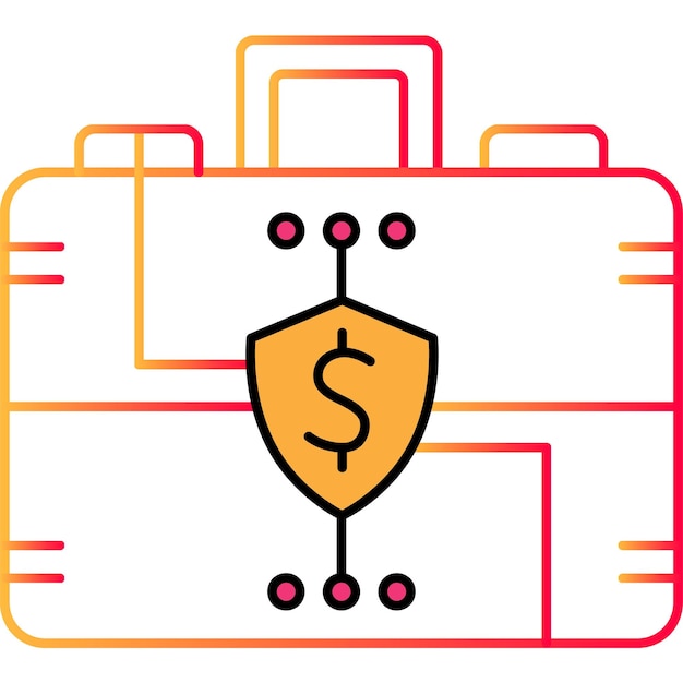 Money transfer outline icon finance manage vector