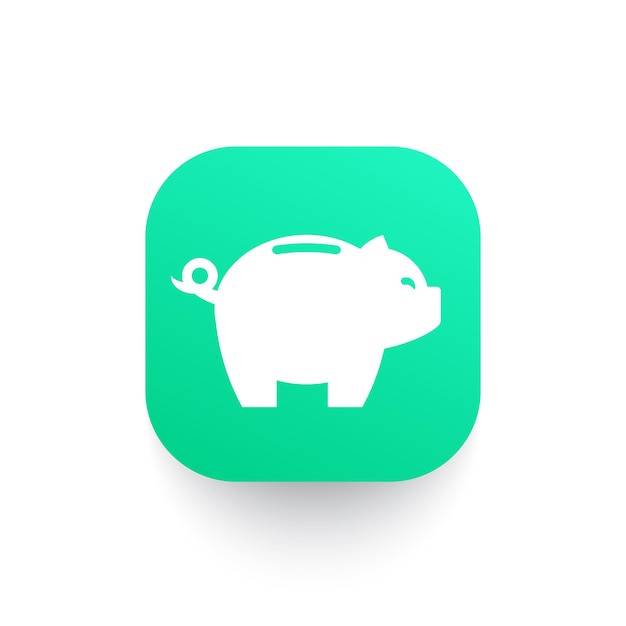 Moneybox piggy bank icon