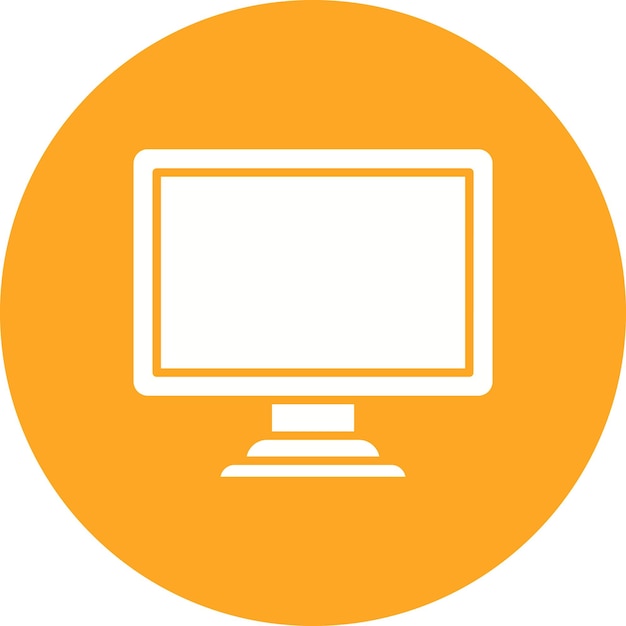 Monitor icon vector image Can be used for Computer and Hardware