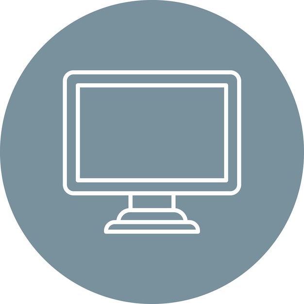 Monitor icon vector image Can be used for Computer and Hardware