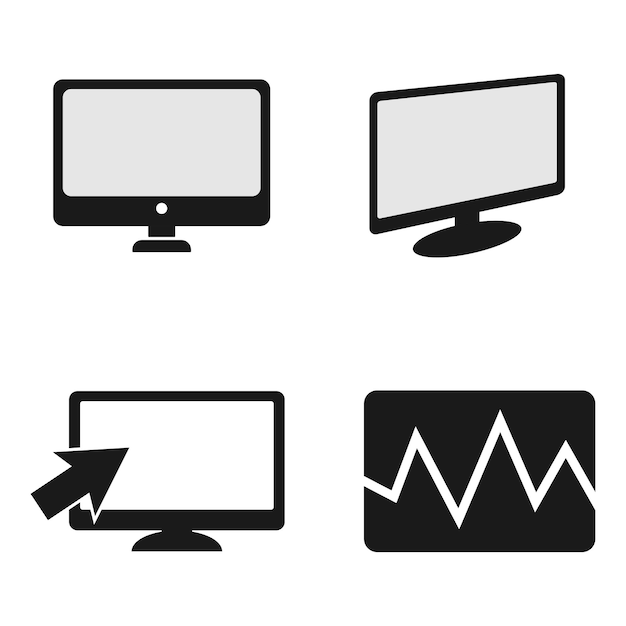 Vector monitor icon