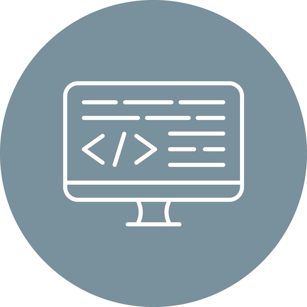 Monitor icoon vector afbeelding Kan worden gebruikt voor computerprogrammering