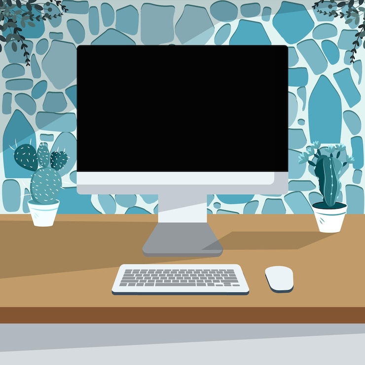 Vector monitor mockup