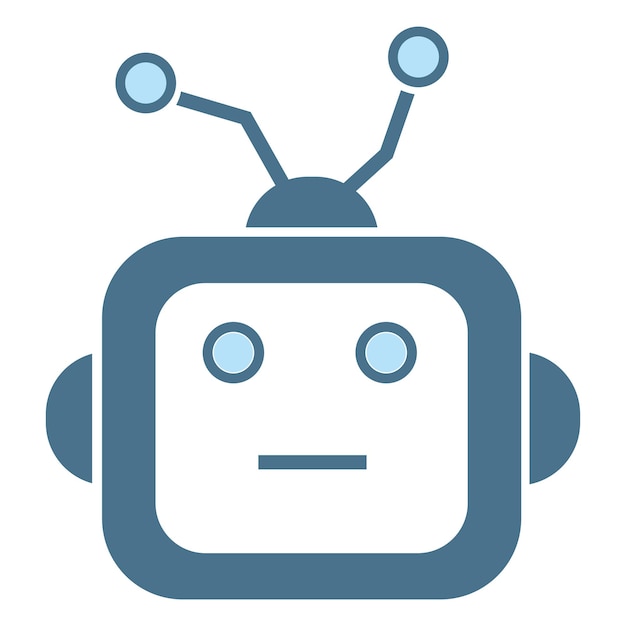 Monitor robot en AI iconen symbolen Kunstmatige intelligentie beklede hersenen cybernetische ai hoofdtechnologie