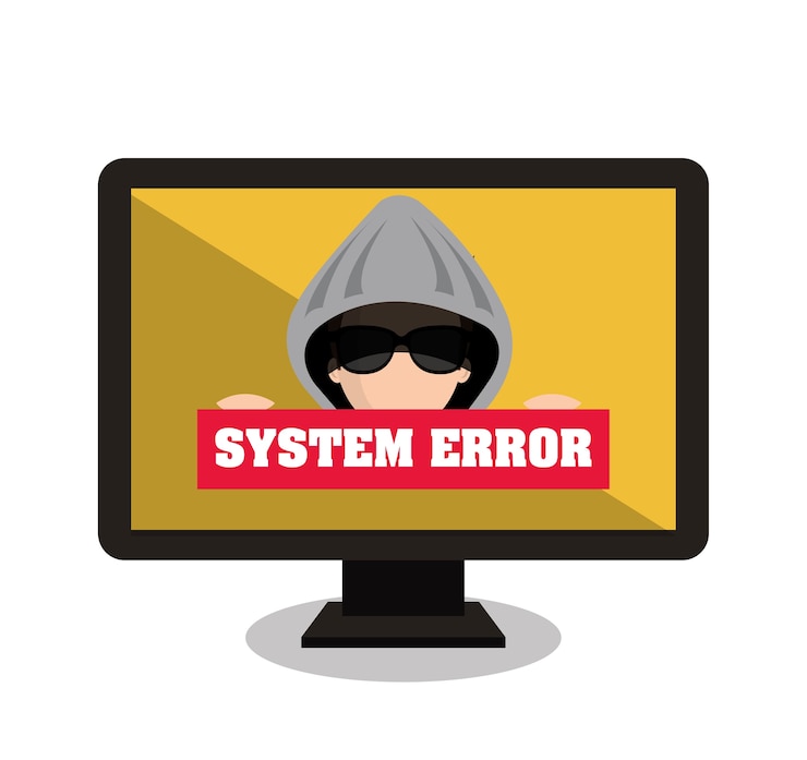 Vector monitor system error alert isolated