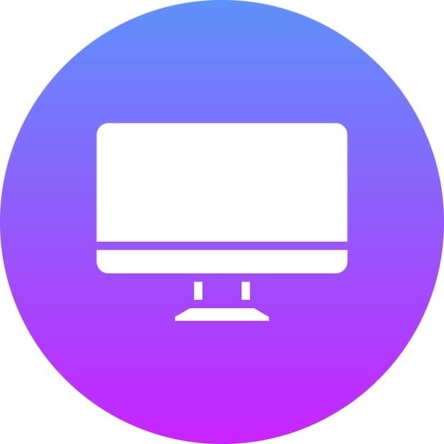 Monitor vector icoontje illustratie van Computer en Hardware icoonset