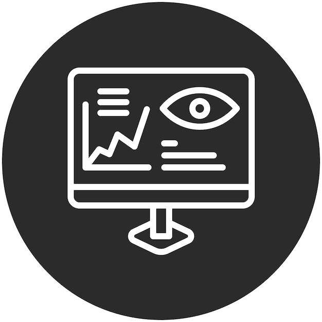 Monitoring Analytics vector icoontje illustratie van Online Marketing icoonset