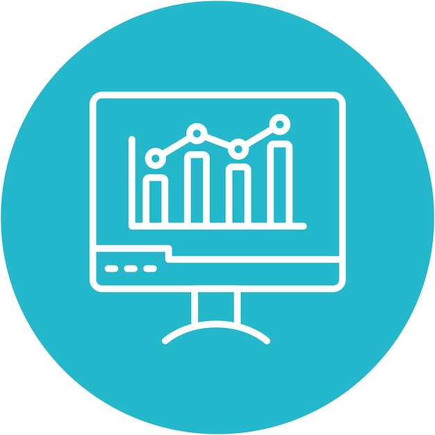 Monitoring Analytics Vector Illustratie Stijl