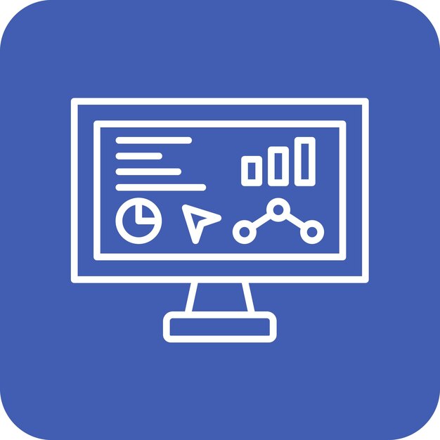 Мониторинг векторного изображения значка может использоваться для SEO и SEM