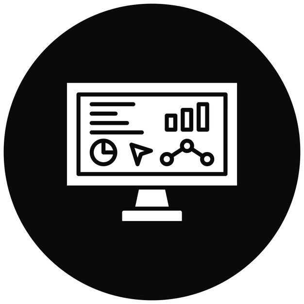 Мониторинг векторного изображения значка может использоваться для SEO и SEM