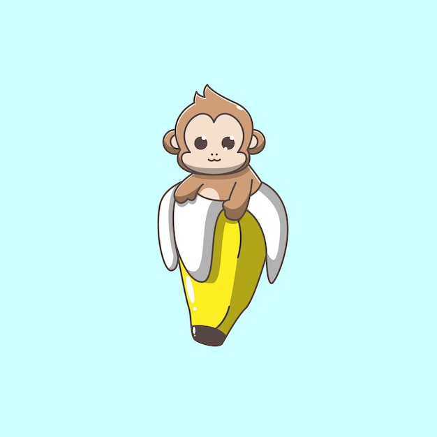 Monkey in a banana