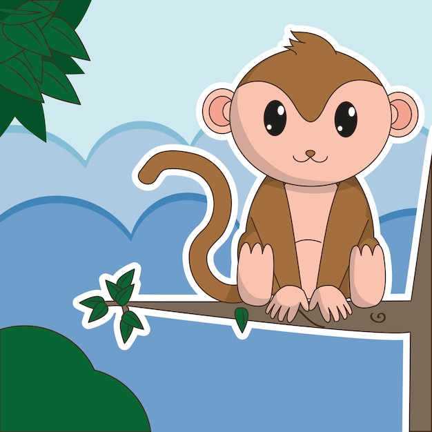 Monkey cartoon