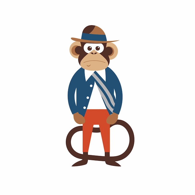 Vector monkey cartoon