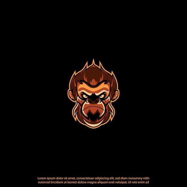 Vector monkey character