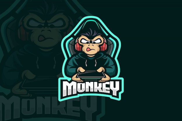 Monkey gamer logo