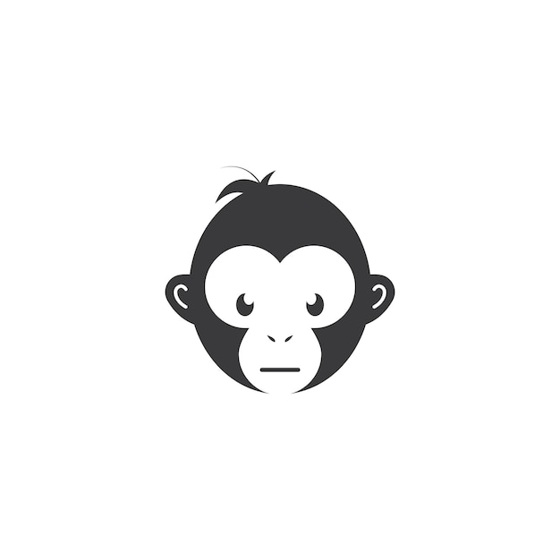 Monkey geek monkey vector logo design