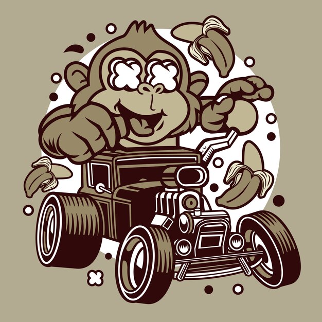 Monkey hotrod