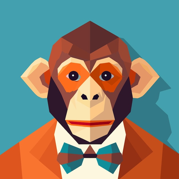 Vector monkey illustration