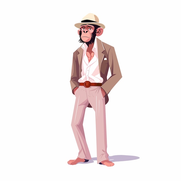 Vector monkey illustration