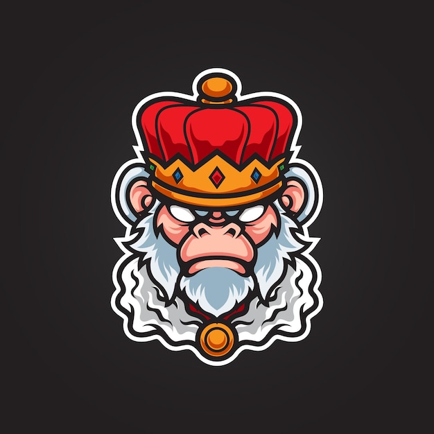 Monkey king sport mascot logo