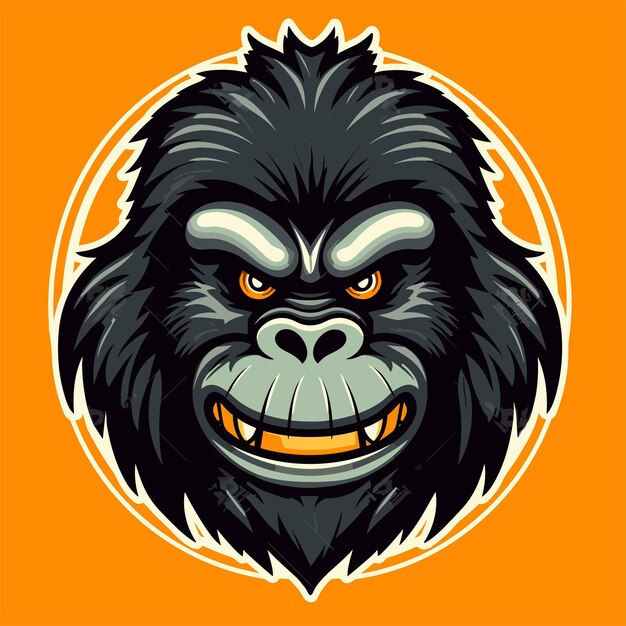 Monkey logo design little chimp mascot