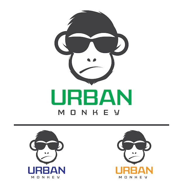 Vector monkey logo design