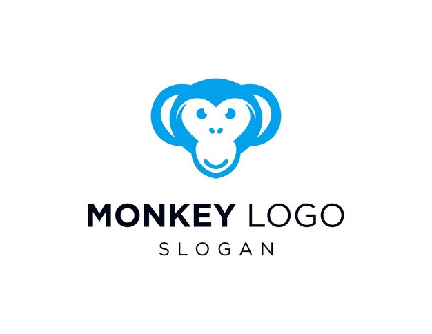 Vector logo set with Monkey. suitable for company logo, print