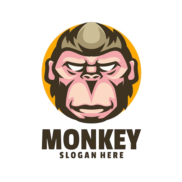 Monkey logo designs vector