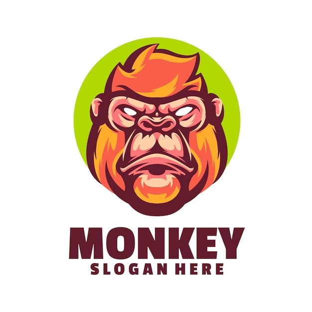 Monkey logo Template