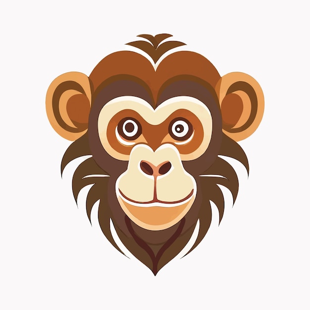 Monkey logo on a white background