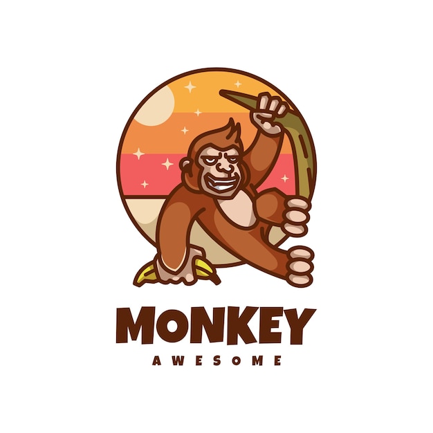 Логотип обезьяны