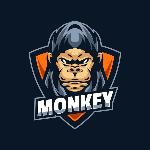 Monkey mascot logo Template