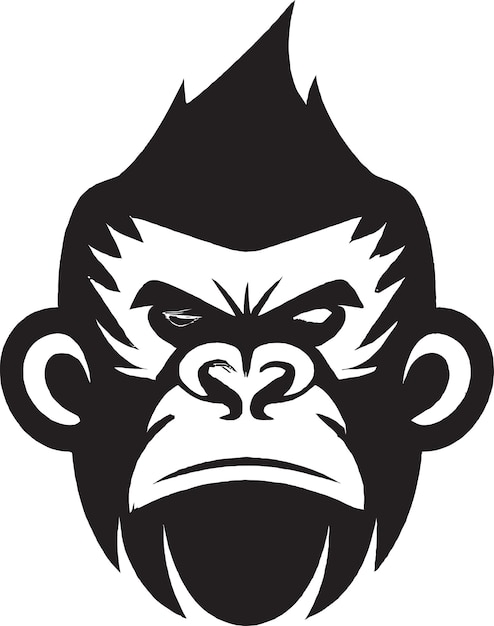 Vector monkey mojo a cool and confident wild monkey vector icon