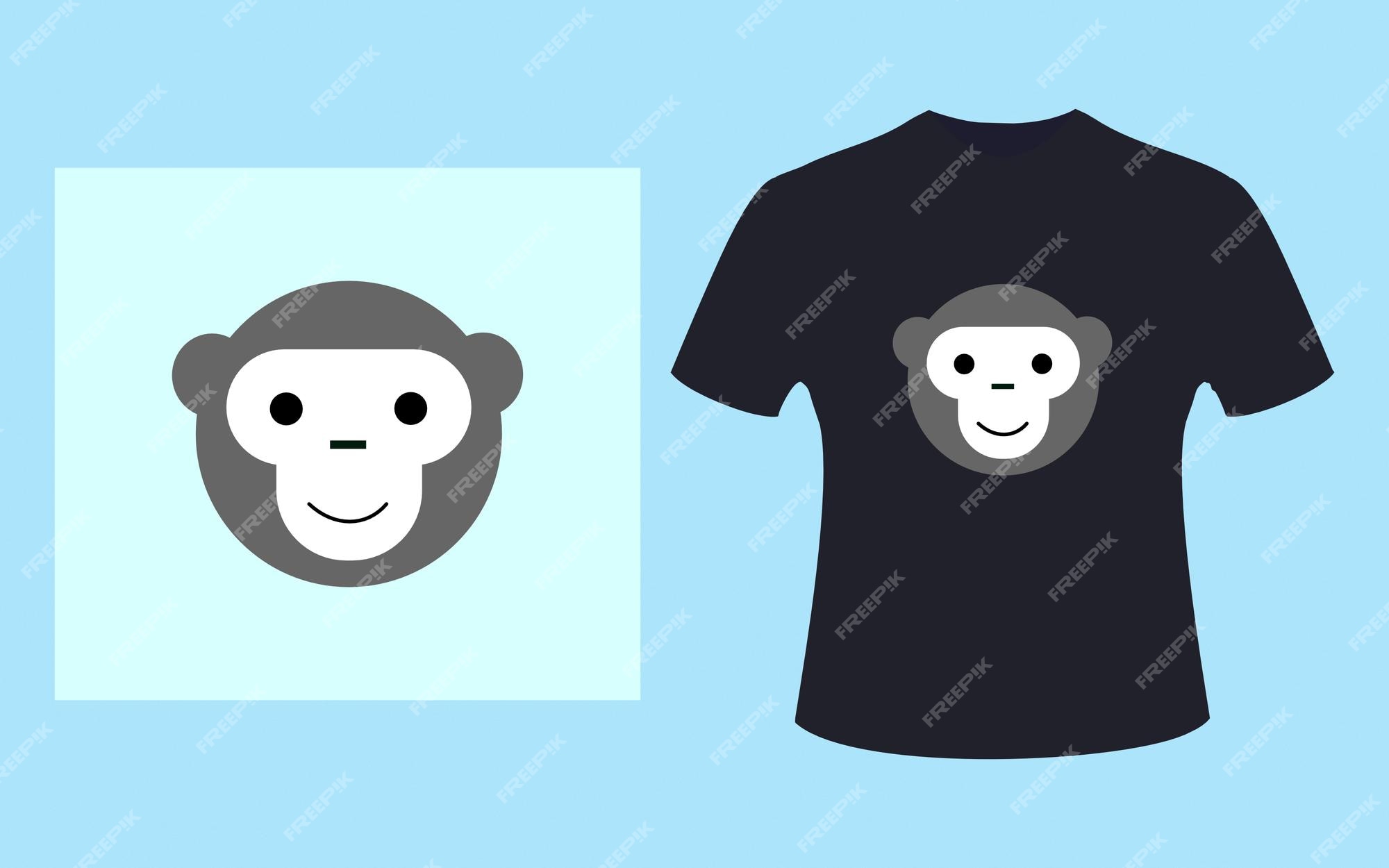 Premium Vector  Cute monkey character. prints on t-shirts