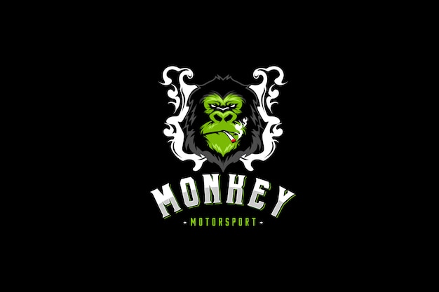 Monkey smokeモータースポーツのロゴ