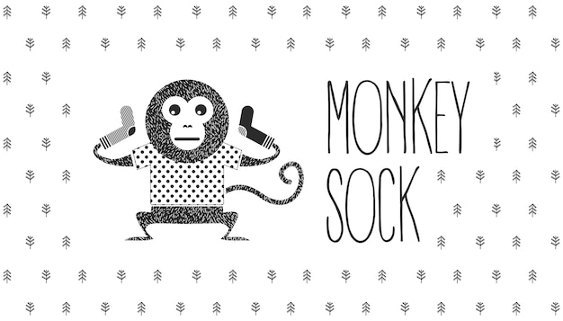 Monkey sock