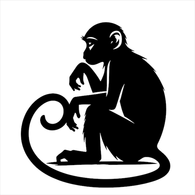 Vector monkey svg