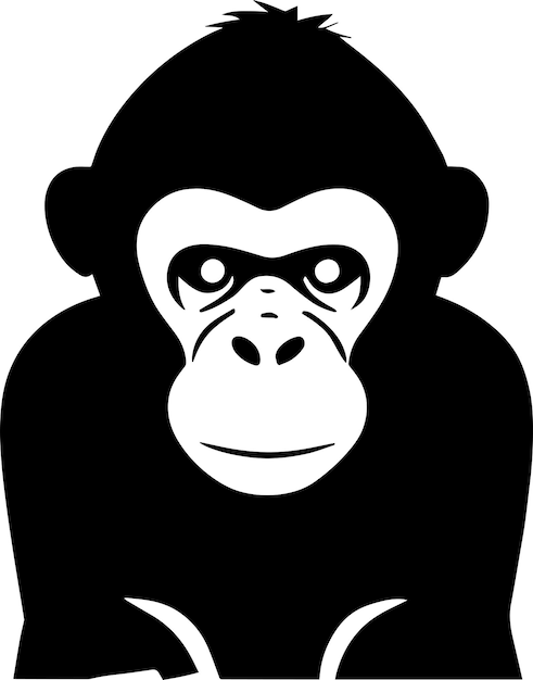 Monkey voorkant mascotte logo