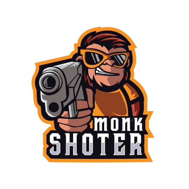 Monkshoter e sports logo