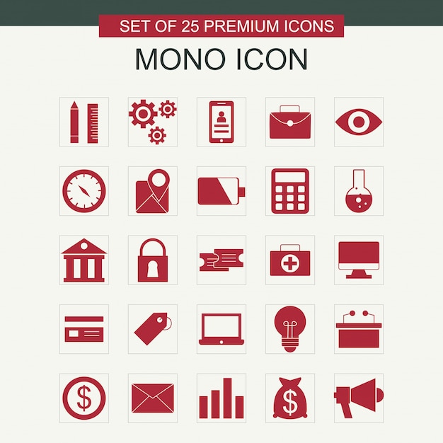 Mono icons set