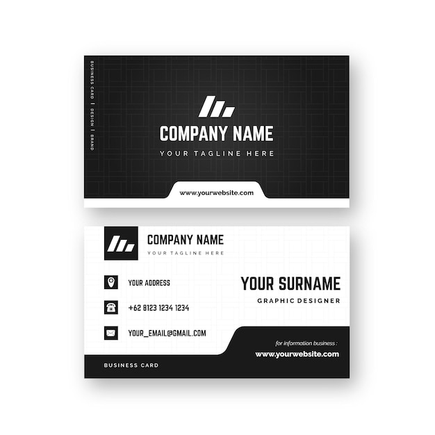 Monochromatic business card design