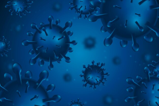 Vector monochromatic coronavirus background