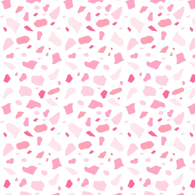 Vector monochromatic terrazzo pattern design