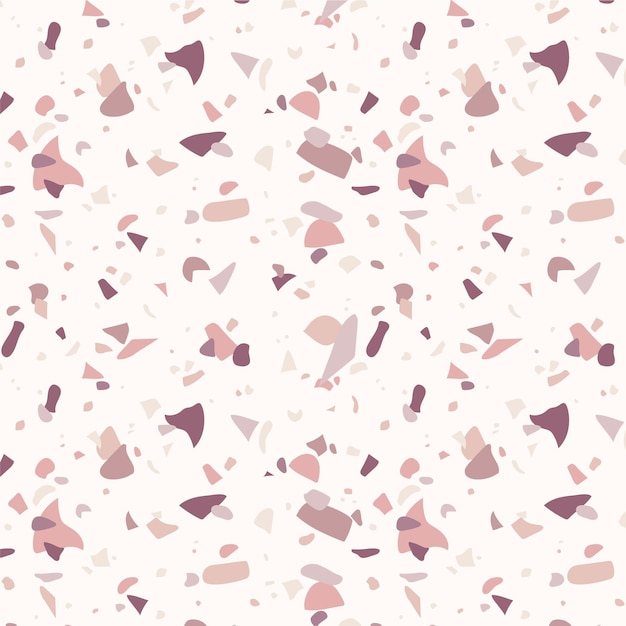 Monochromatic terrazzo pattern