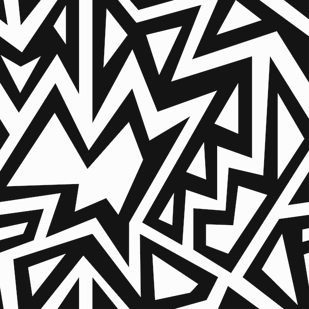 Monochrome african seamless pattern