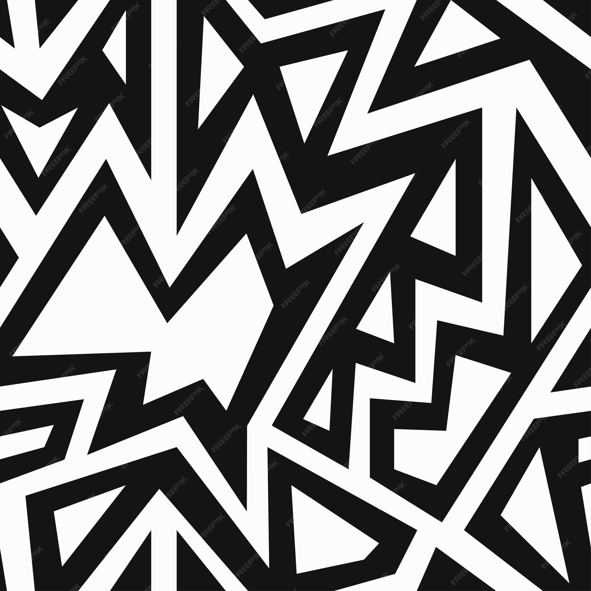 Premium Vector | Monochrome african seamless pattern