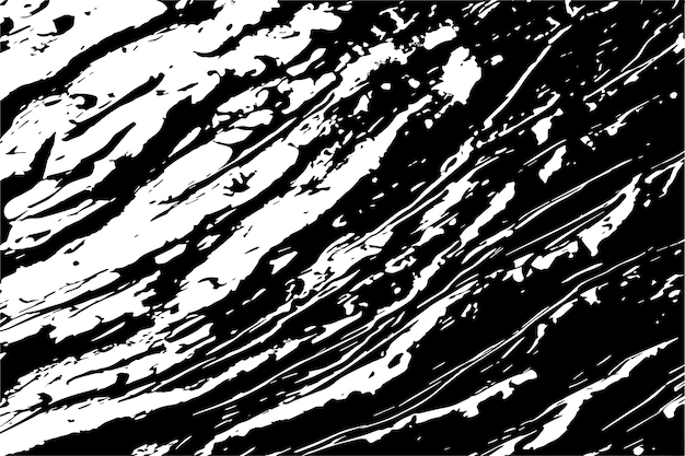 monochrome black paint grungy rough texture on white background