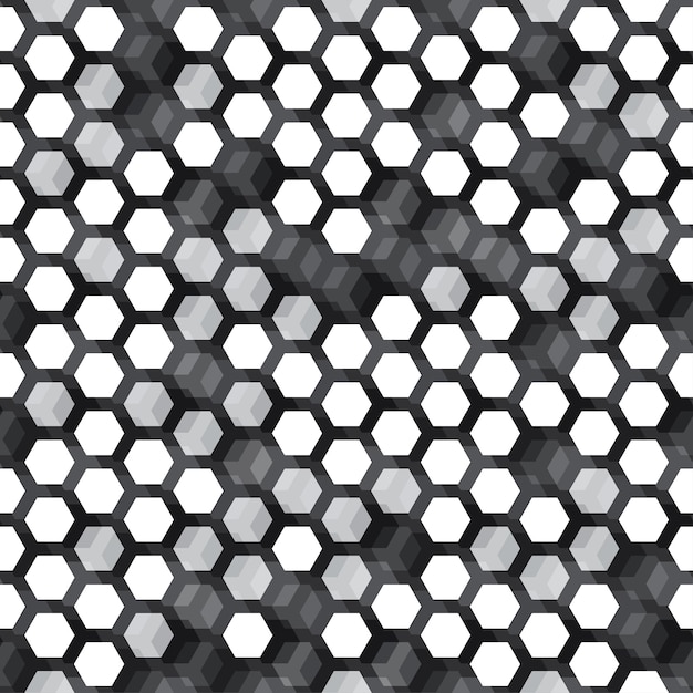 Monochrome cell seamless pattern