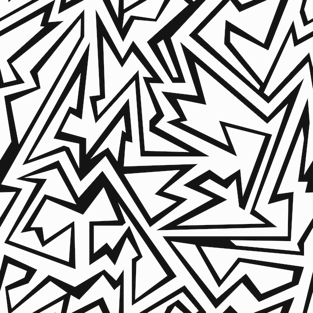 Premium Vector | Monochrome debris seamless pattern