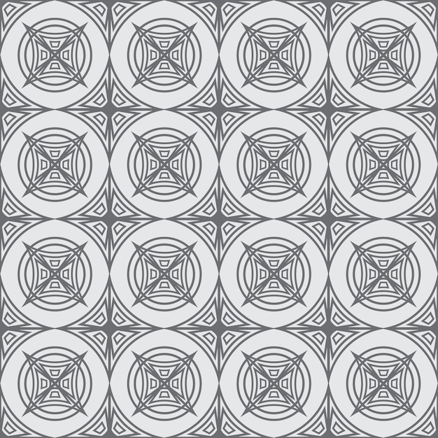 Vector monochrome geometric seamless pattern texture